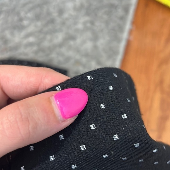 J Jill Ponte Black White Polka Dot Leggings Slim Leg Size Medium - Picture 5 of 10